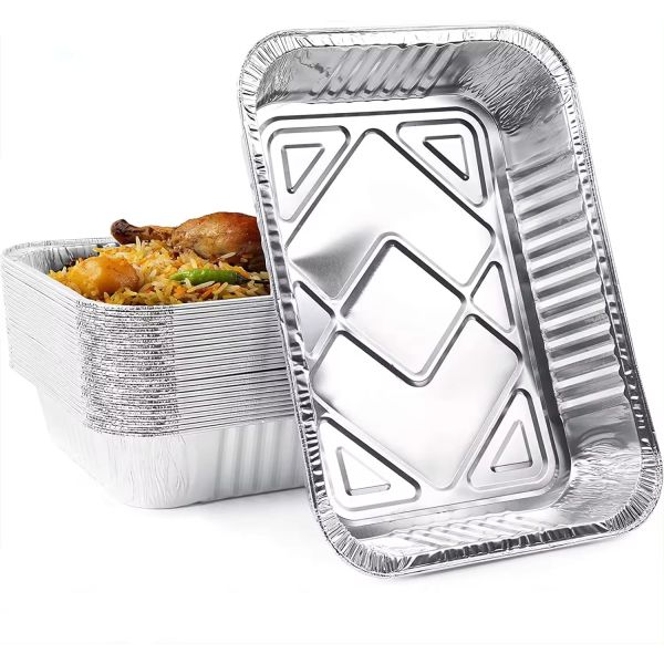 300ml aluminum foil rectangular container product view