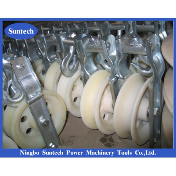10KN Single Clevis Style Nylon Aluminum Sheave Conductor Stringing Blocks