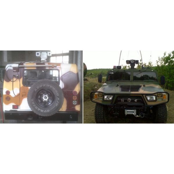 IP66 Protection Dual Thermal Camera , Vehicle PTZ Security Camera