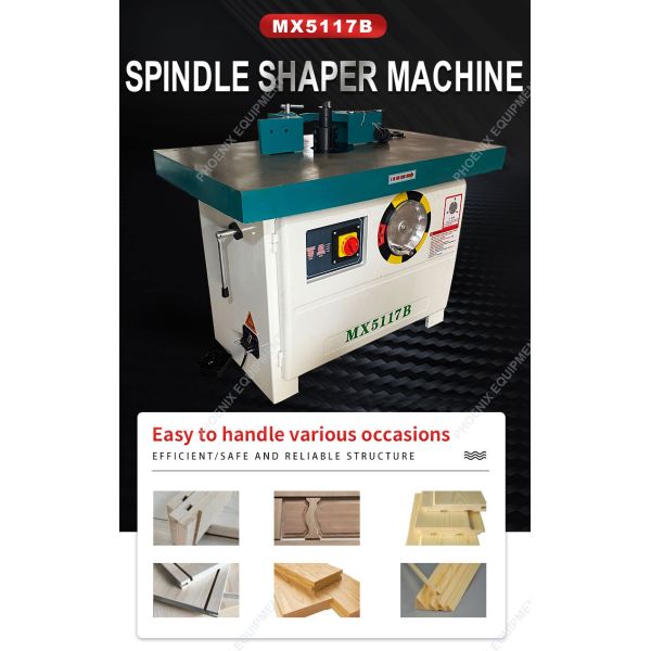 Max Processing Thickness 120mm Vertical Single Head Spindle Shaper Milling Machine