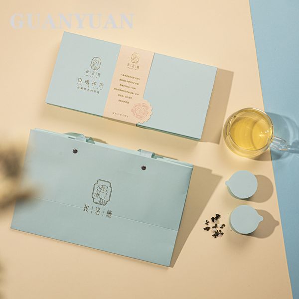High End Tea Packaging Box Empty Gift Box For Small Can Tea Floral Tea And Xiaoqinggan