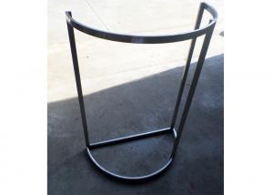 Quality Half Round Type Brushed Stainless Steel Garment Display Stand D=800MM for sale