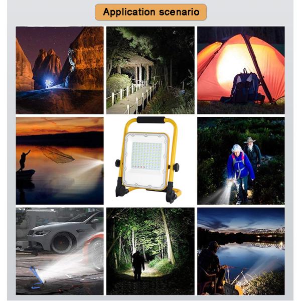 Durable Waterproof And Flexible Cordless Portable LED Floodlight Work Light Can Be Charged By USB, with A Rotating Handl