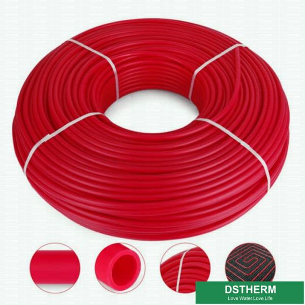 Flexible Pex Heating Pipe Orange Color Dn16 - 32mm With Smooth Inner Wall