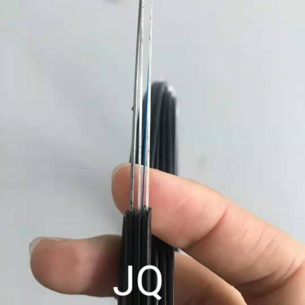 4 Core 657A1 Single Mode Flat Aerial Ftth Drop Cable With Messenger