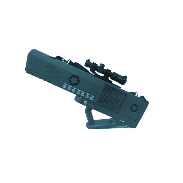 2.4kg Handheld UAV Jammer Two Lithium Battery 3000mAh Battery Capacity