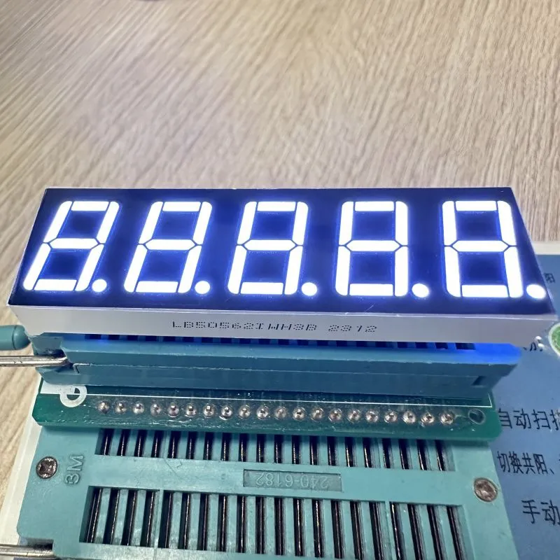 0.56inch 5-Digit Ultra Bright White 7 Segment LED Display Common Cathode for Process Control