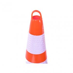 Quality Weather Resistant Traffic Safety Cone With Weighted Base PVC Lift Ring Traffic Cone for sale