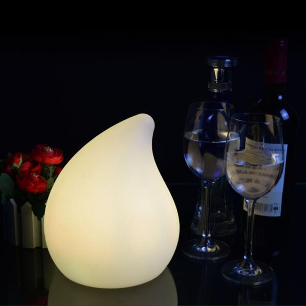 colorful peach shape plastic Mini light up table lamp