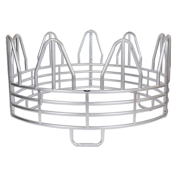SUPER DUTY 4-RING HORSE GALVANIZED ROUND BALE FEEDER