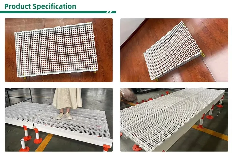 PP Materials Poultry Slatted Flooring Efficient Manure Separation Broiler Slatted Floor
