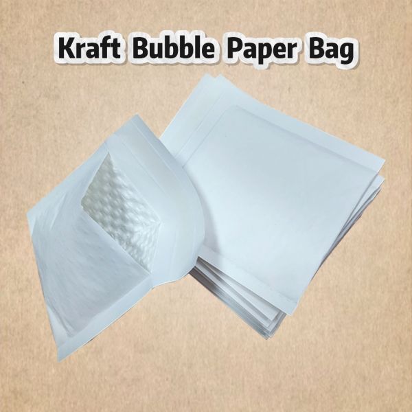 White Bubble Wrap Bag 2 Layers OEM Bubble Pouches For Shipping