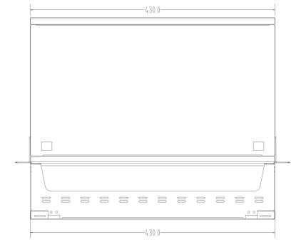OTB 12 24 36 48 96 Core Fiber Optic Sliding Patch Panel Powder Coated Interface