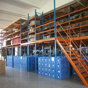 China Cold Storage Steel Mezzanine Platform Floor Racking For Warehouse Storage on sale