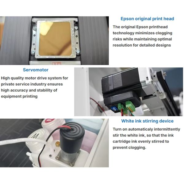 KECAI Automatic DTF Printing Machine A3 12 Inch I1600 Compatible High Speed Fabric Clothing Decoration Tool Reliable