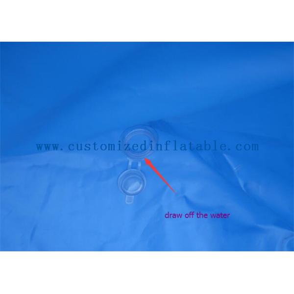 Amusement Park Bounce Round Water Slide Inflatable Slide With Pool