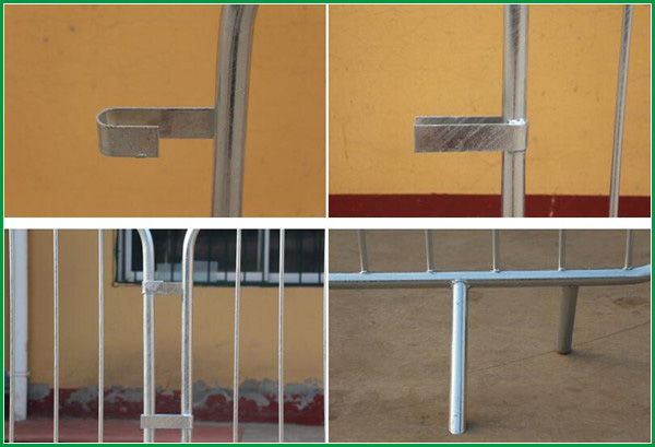 Movable Crowd Barrier Fence Hot Dipped Galvanized / PVC coated type