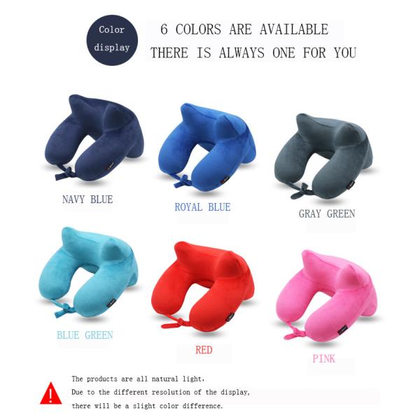 Soft Inflatable Neck Pillow , Inflatable Travel Neck Support CGS Certification