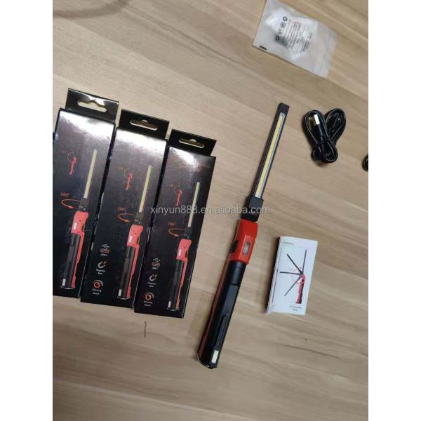 2026 Strong Light COB Charging Work Lamp Foldable Multi-function Portable Emergency Car Repair Work Inspection Lamp
