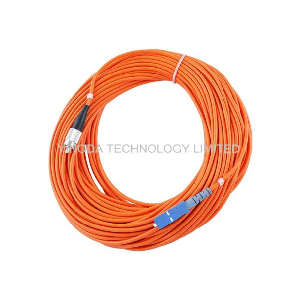 Customized Fiber Optic SC to FC Patch Cord Simplex , Duplex , 4 Core , 6 Core