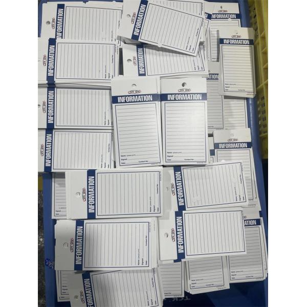 Custom Information Tag Waterproof PVC Durable Double Sides Printing Safety Tag