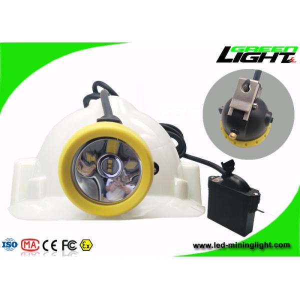 PC Material Miners Cap Lamp 1.65m Cable Length Super Waterproof 6.6Ah Battery