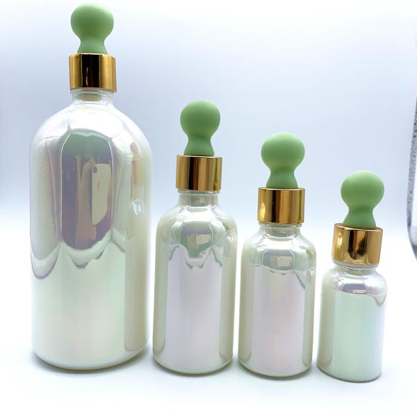 Screen Printing Cosmetic Dropper Bottles 10ml Customize Ml Round Shape Colorful