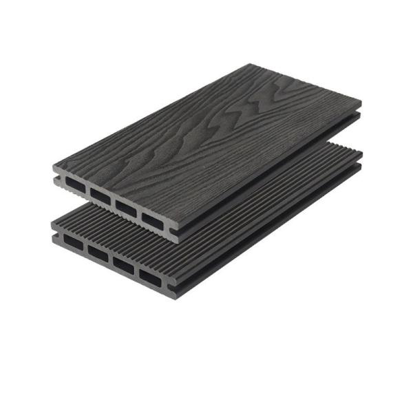3D Embossed WPC Decking 145x22mm Waterproof Termite-Resistant