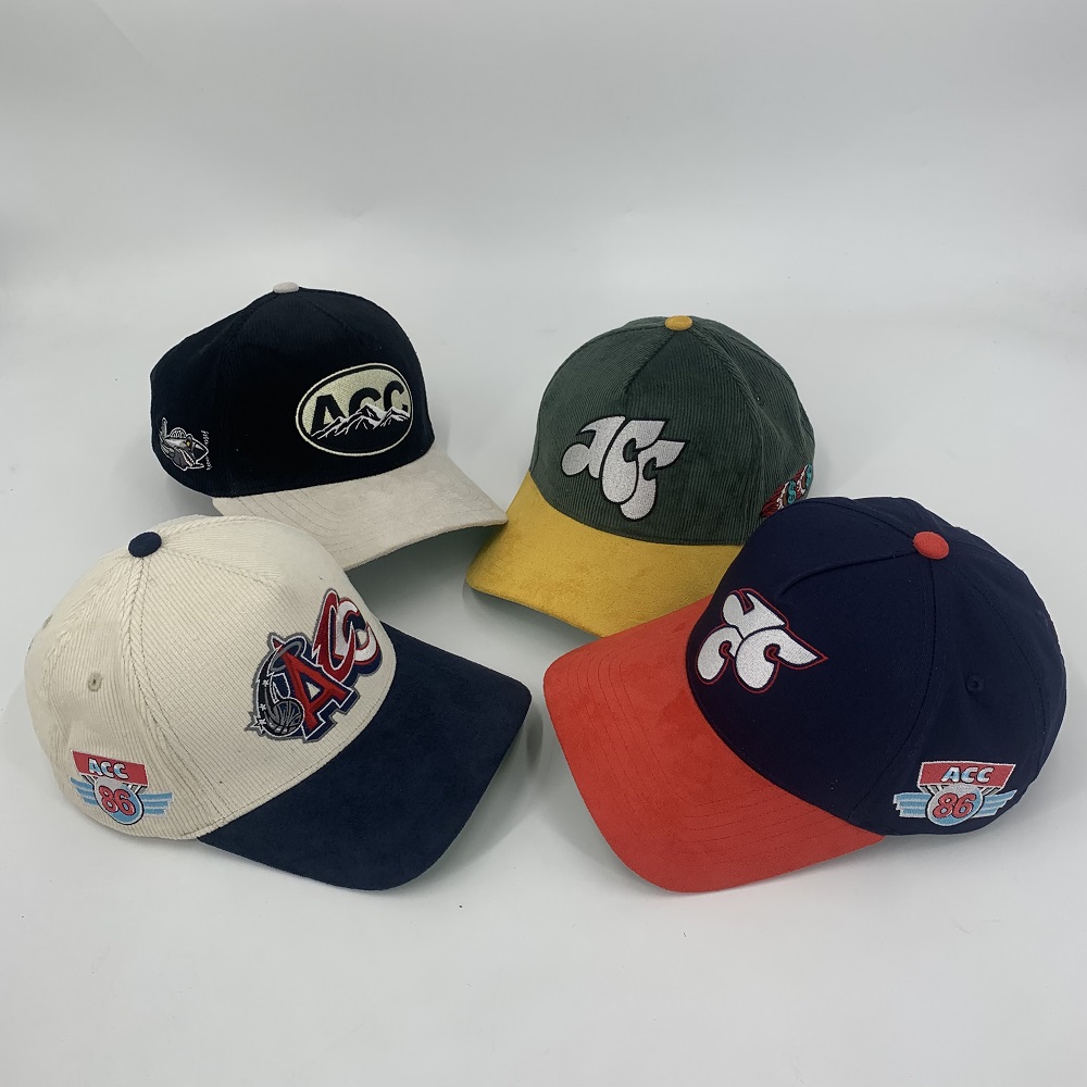 Baseball Caps Custom Embroidered A Frame 5 Panel Mesh Trucker Style Design