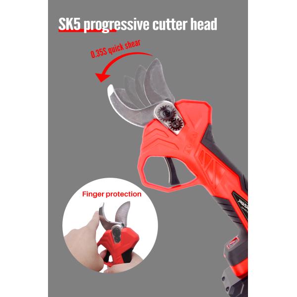 Electric Pruning Shears Finger Protection Progressive Cutting 35mm Diameter Pruner Shears