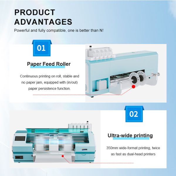 A3 Self Adhesive Sticker Printer Machine Push Button Control Continuous Label Printing