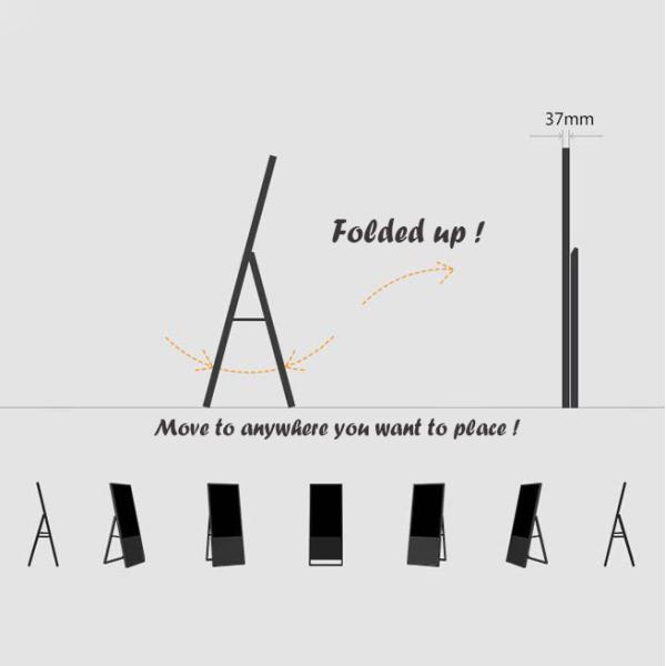 Portable Ultra Thin Digital Signage Lcd Display Poster Advertising Kiosk Ultrathin Portable Digital Poster LCD Display Ads Media (7)