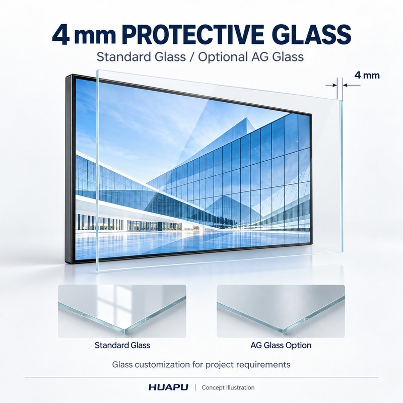85 Inch 4K 5mm Bezel Large Format LCD Display Restaurant Menu LCD Display Screen