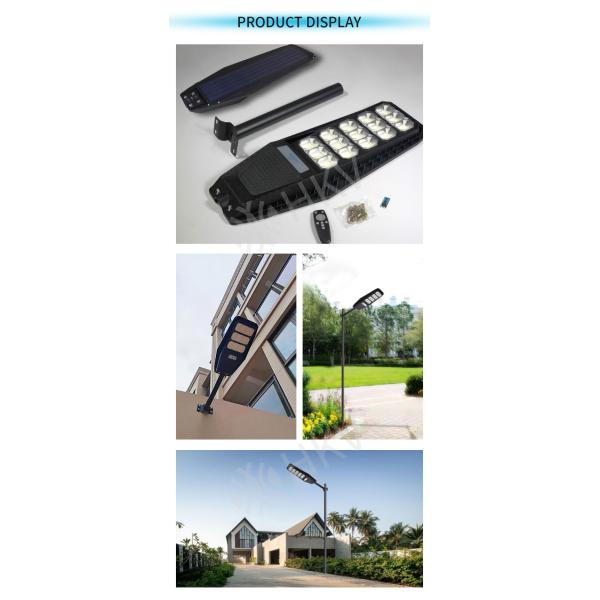 3000-6500K ABS Lamp Solar Street Light With Pole