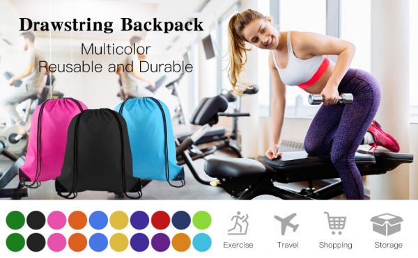 Multicolor Drawstring Backpack