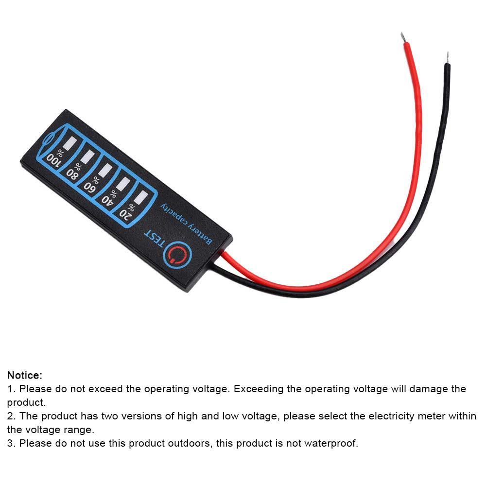3-Series Ternary LED Voltage Level Indicator Meter New Electronic Components for Displaying Lithium Iron Phosphate Lead-Acid