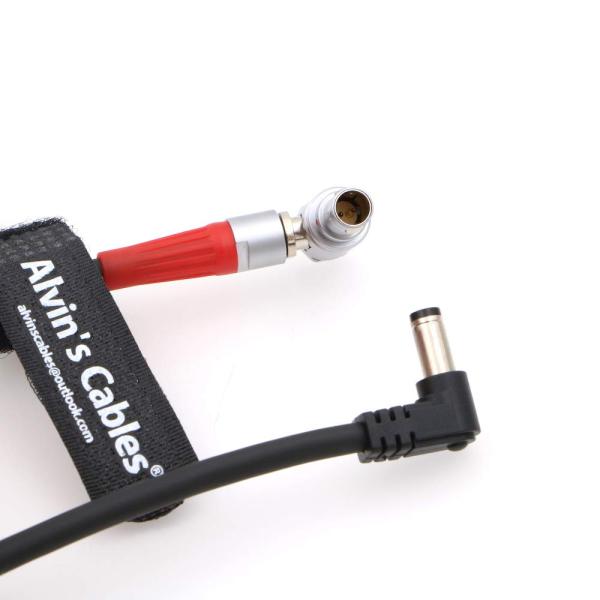 Customized Camera Power Cable Z CAM S6 Ninja V DC Jack To 2 Pin Right Angle Upward
