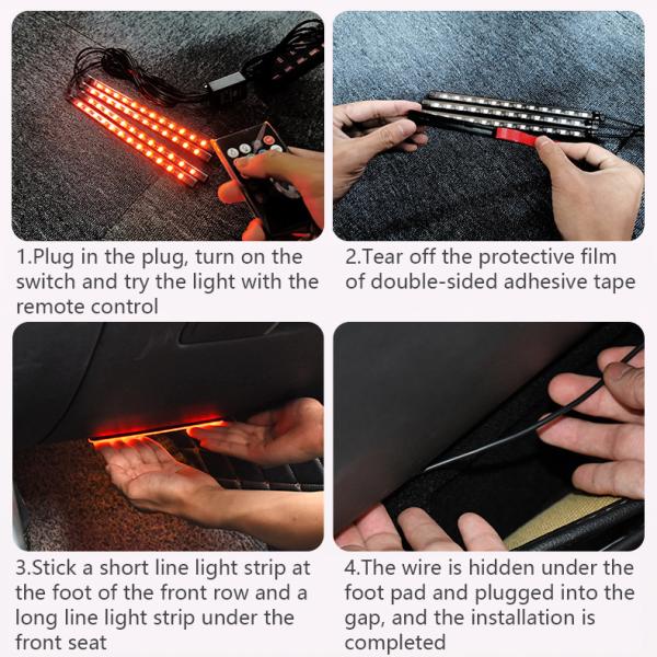 5050SMD Ambient Lighting Strips For Car