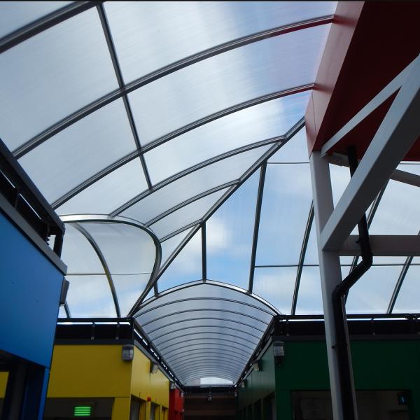 Frosted Polycarbonate Sheet Light Diffusion Enhanced Privacy Impact Resistance UV Protection For Skylights And Partitions