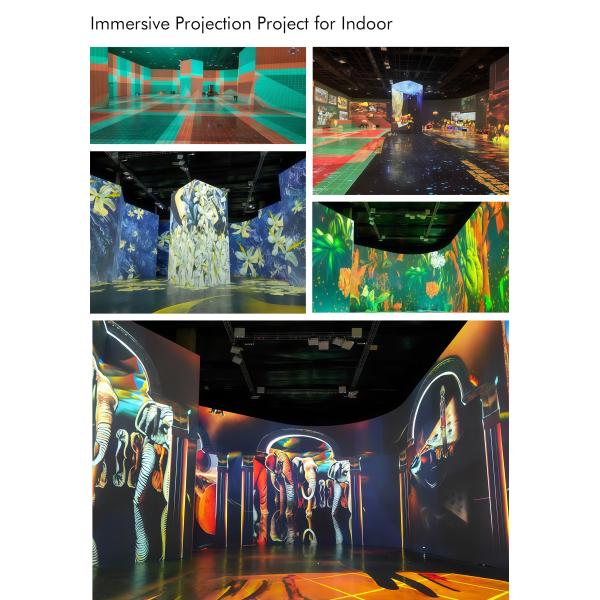 7500 Lumen 3LCD Short Throw Laser Projector 360° Projection