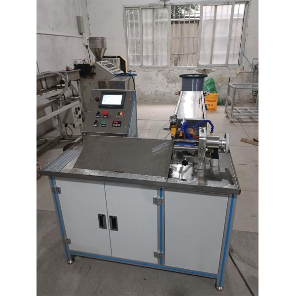 60 MM PVC PET Plastic Single Loop Spiral Coil Forming And Cutting Machine Equipment For Book Binding