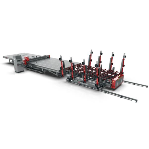 CNC Glass Cutting Machine With Cutting Table And The Breaking Table