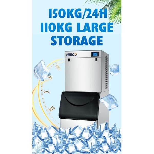 150kg Crescent Shaped Ice Maker Daily Capacity R404 Half Moon Ice Maker