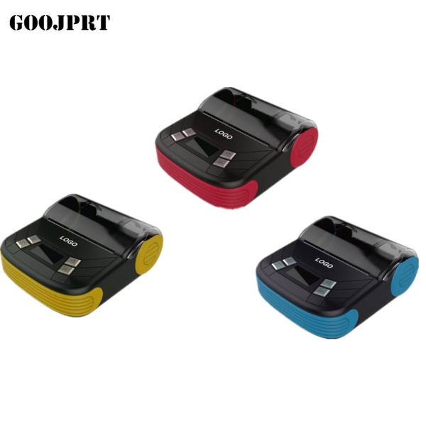 Mini Black Color Portable Printer For Mobile , Portable USB Printer 58mm Width