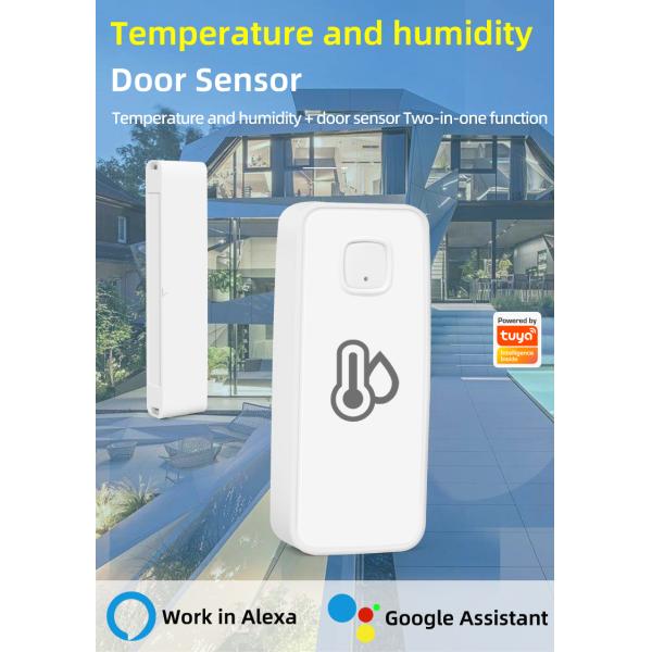 Tuya Smart Wireless Door Window Sensor Home Alarm System Temperature Humidity Detection