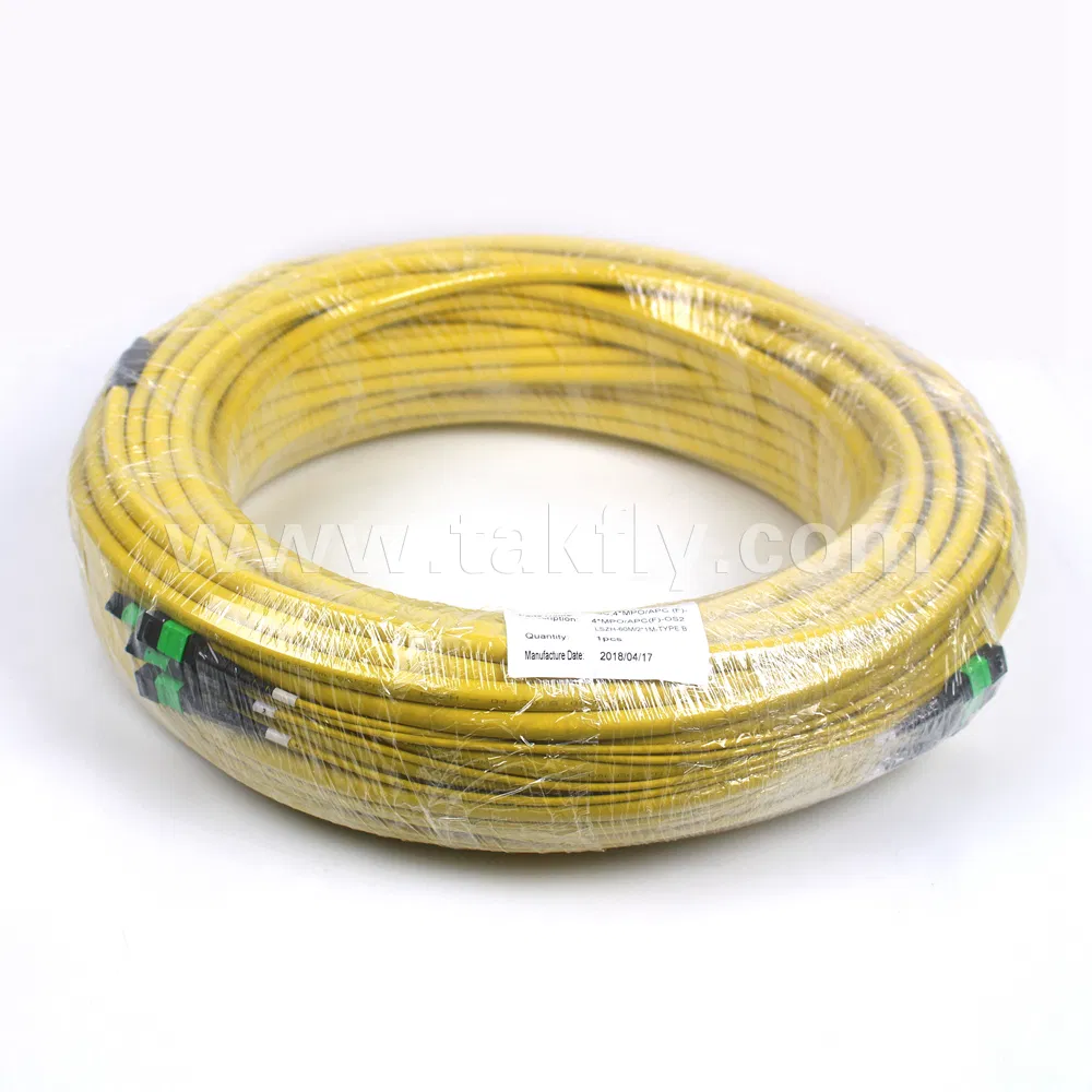 MPO MTP OM4 Low Loss Fiber Optic Cable for Data Centers