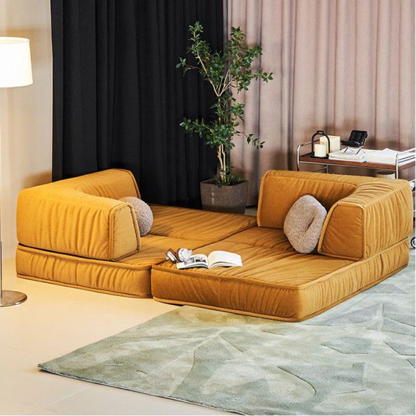 MOYI Compressed Sofa Vacuum Roll Packed in Box Fabric Sponge Compression Sofa Set for Living Room Direct Factory