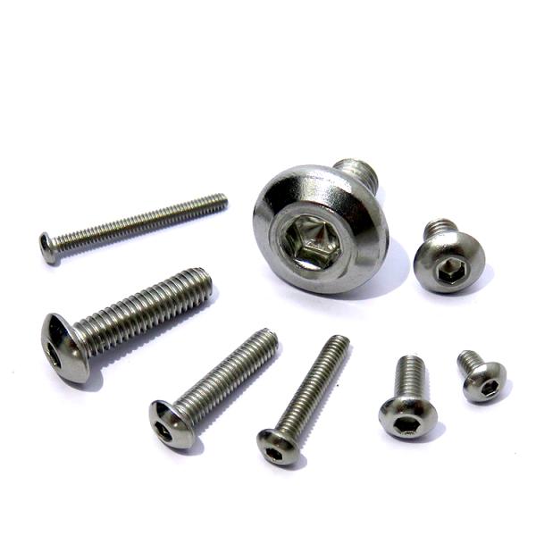 Stainless Steel 304 Hex Socket Cap Button Head Machine Screw Mechanical Thread Style