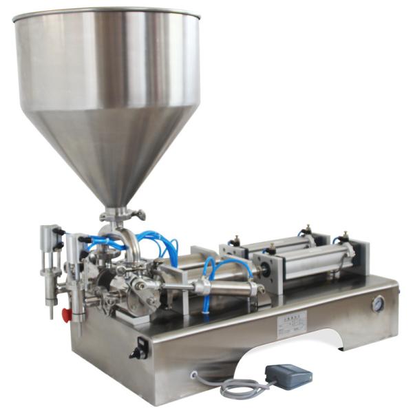 stainless steel semi automatic liquid bread cream paste filling machine
