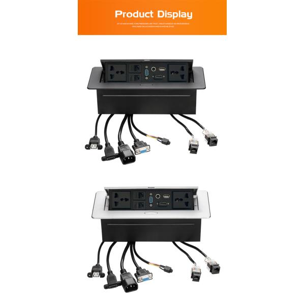 Intelligent Table Socket Multifunctional Office Desktop Pop Up Socket Pop Up Power Desk Socket Outlet Box
